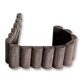 TRANSFORM TRAPLAST palisáda 19x 3,5 x 101 cm, půlkruhová, Hnědá